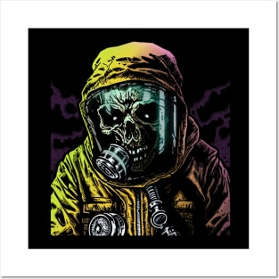 Hazmat Carl (For Dark Background) Posters and Art